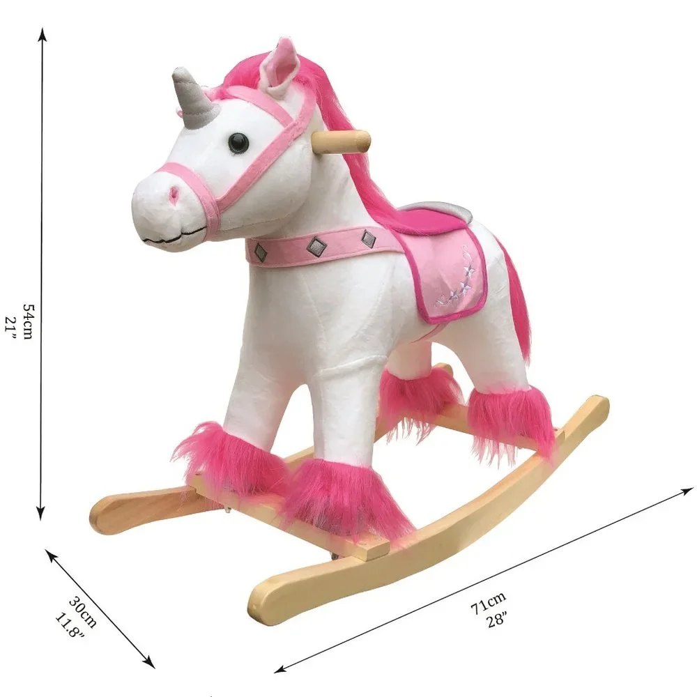 Brand new rocking horse unicorn with cow boy song&neigh and clop - Picture 1 of 5